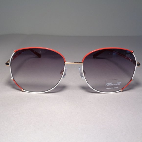Diane von Furstenberg RYLEIGH Red New Women's Sunglasses - Picture 2 of 14